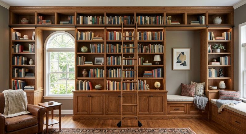 Built In Bookshelves Installation in Woodbridge, VA