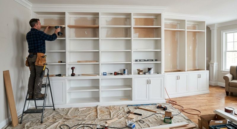 Built In Storage Installation in Woodbridge, VA