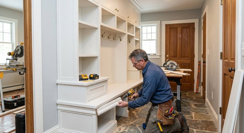 Mudroom Carpentry Installation in Charlotte, NC